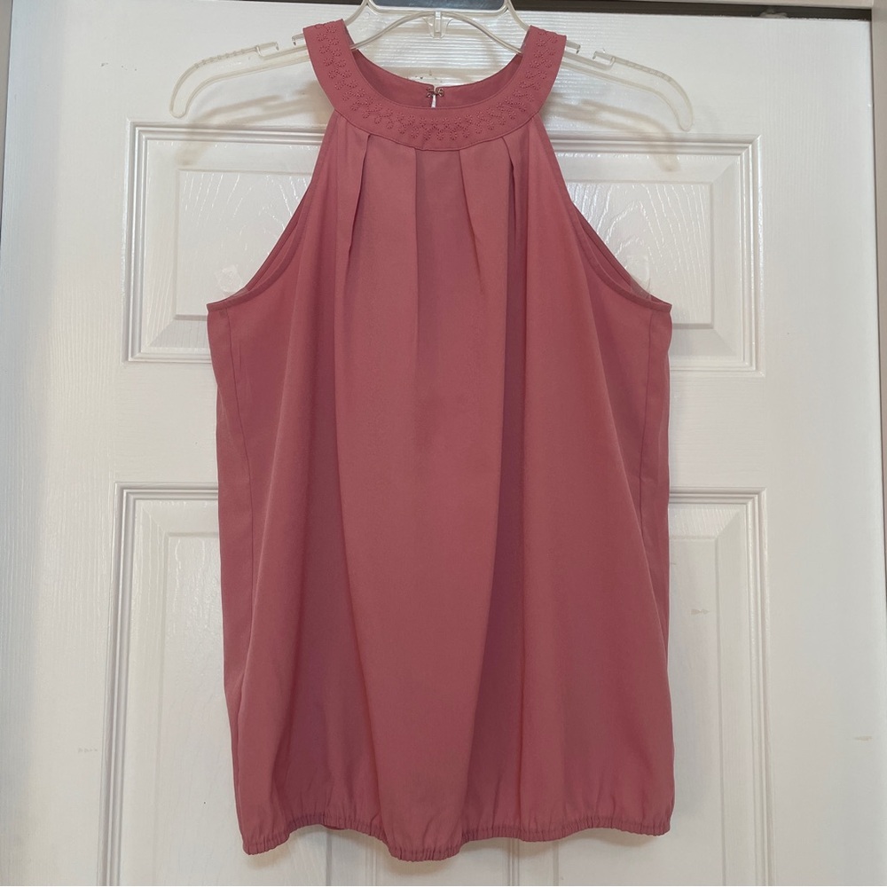 Ann Taylor Loft Pink Tank Top Halter Top, XS